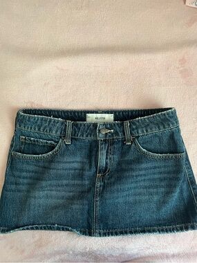 Hollister Blue Denim Mini Skirt